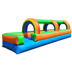 Front 1755750444 Rainbow 25 Foot Slip and Slide - Wet