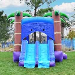 1 1774122973 Enchanted Forest Bounce House With Slide - Dry