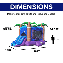 Enchanted Forest Bounce House With Slide - Dry 3 1774122973 Enchanted Forest Bounce House With Slide - Dry