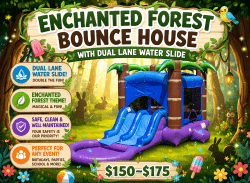 Enchanted Forest Bounce House Combo